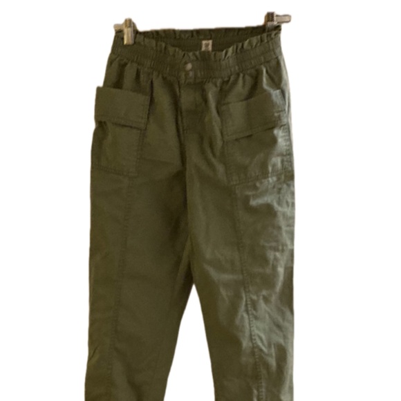 Green GapKids Pull-On Utility Joggers Size 12 - Picture 3 of 8